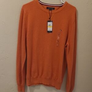 Tommy Hilfiger Men's Orange Sweater